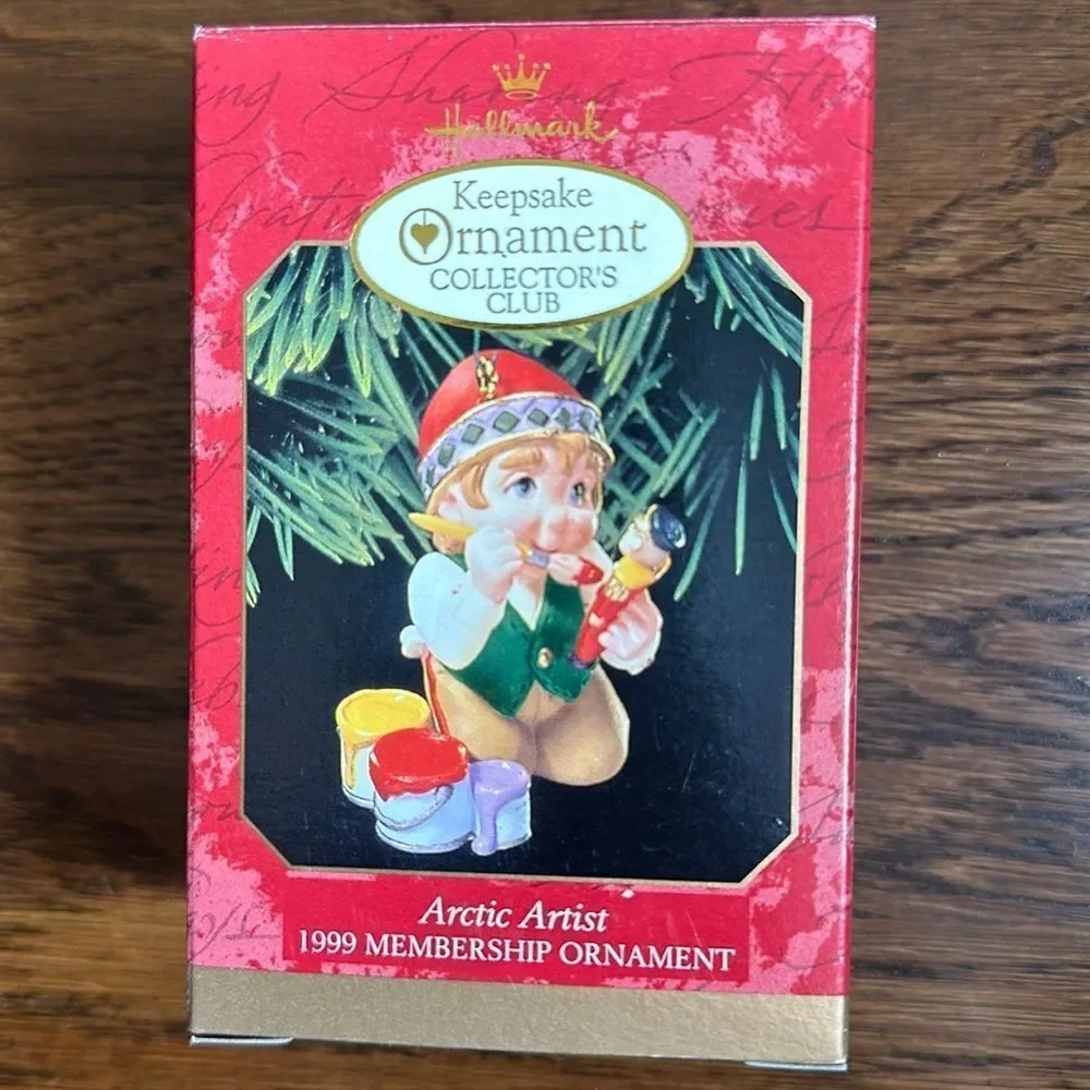 Vintage 1999 new in box Hallmark‎ Arctic Artist Keepsake Ornament
